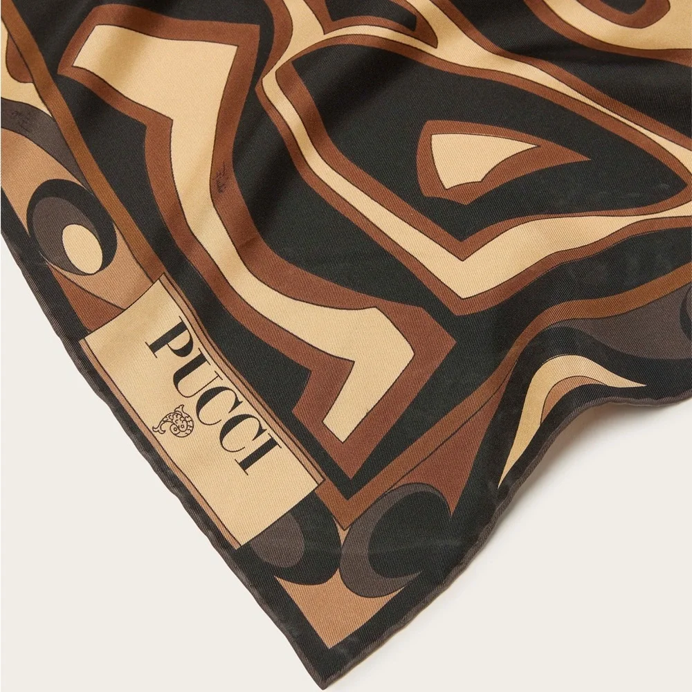 New PUCCI Labirinto silk twill scarf
